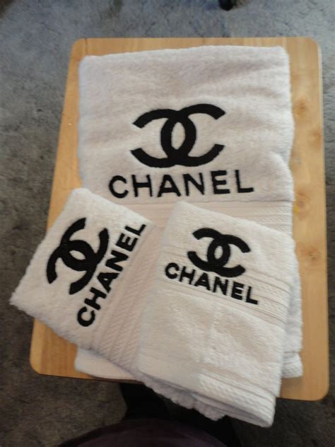 chanel bathroom towels